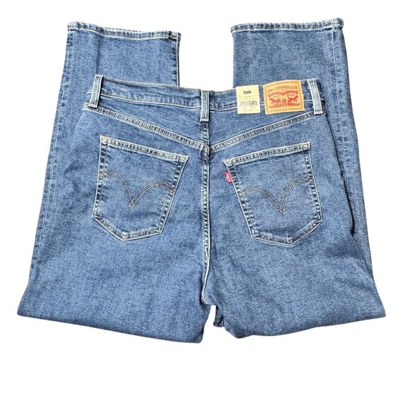 Levis Womens Ribcage Straight Ankle‎ High Rise Button Fly Jeans Sz 32 NWT Denim - Picture 2 of 10